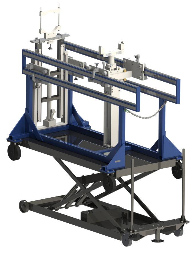 For one-piece models, the tong assembly or jaws can be disconnected and entire telemanipulator removed with booting still in place and no loss of containment.