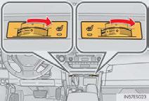 Seat Heaters/Seat Ventilators (if equipped) Seat heaters Heats the seat The indicator light comes on.