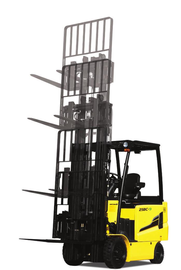 Hyundai forklifts are equipped with many safety features as standard,
