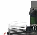 The intake auger, with a diameter of 610 mm, moves the crop swiftly and uniformly to the crop elevator best conditions for maximum