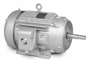 General Industrial Close-Coupled Pump, Three Phase, TEFC and ODP, C-Face, Foot Mounted, With Internal Aegis Bearing Protection Ring Pump 1 thru 20 14JM thru 26JM Applications: Commercial and