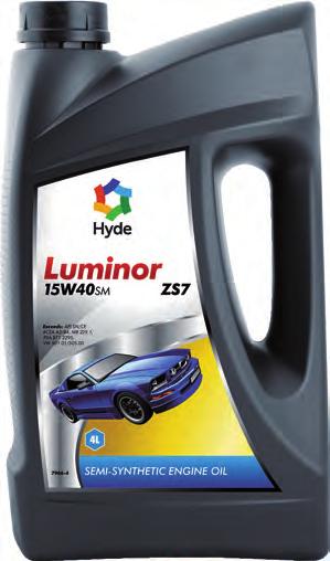Luminor ZS7 15W40SM Semi Syntethic Passenger Car Motor Oil Hyde Luminor ZS7 15W40sm is a high quality semi synthetic engine oil suitable for gasoline-, LPG-, and diesel engines in modern passenger