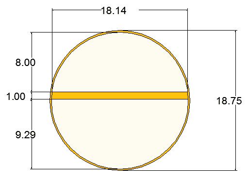 Figure6. 3 Cabin cross section 6.2 Cockpit Figure 6.4 illustrate the visibilities for the cockpit.