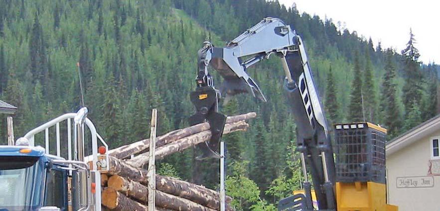 EXCAVATOR HEEL GRAPPLE Weldco-Beales Manufacturing s Heel Grapple is specifically designed for loading, sorting, decking, and hoe-chucking (shoved, forwarding) tree