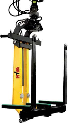HYVA UNIVERSAL FORK Hyva : H 461 16 The universal fork H 461 for loader cranes handles wallboards and other lying building materials up to a size of 1250 height and 460 mm depth.