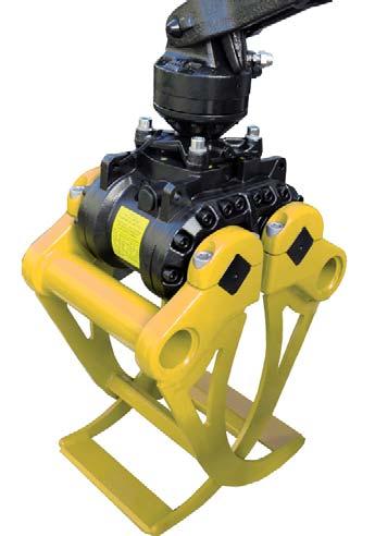 HYVA TIMBER GRAPPLE WITH HPXdrive Standard Hyva : H 632HPX 780 1000 220 440 550 1230 1330 B The H 632HPX with HPXdrive Standard valve secures constant pressure even in case of unexpected pressure