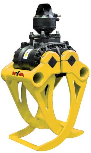 HYVA TIMBER GRAPPLE WITH HPXdrive Heavy Duty Hyva : H 632HPX-HD 790 520 220 170 450 550 1290 B The H 632HPX with HPXdrive Heavy Duty A non-return valve secures constant pressure even in case of