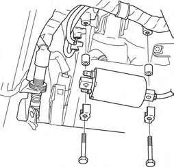 CONNECTORS FRONT IGNITION COIL Route the spark plug wire properly (page 1-21). Install the front ignition coil in the reverse order of removal.