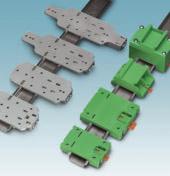 Panel mounting base DIN rail adapter UTA, DIN rail adapter EM-MP/SISM UTA Width 5 mm Using the various universal UTA DIN rail adapters, a multitude of different devices can be accommodated on the 35