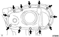 Seal packing: Toyota Genuine Seal Packing Black, Three Bond 1207B or Equivalent NOTICE: Install the No. 2 oil pan within 3 minutes after applying seal packing. After installing it, the No.