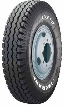 tread compound with strong rubber matrix Cooler running rubber compound Very good mileage Good load carrying capability Longer life and high durability Extra rubber at the center Excellent 5 rib