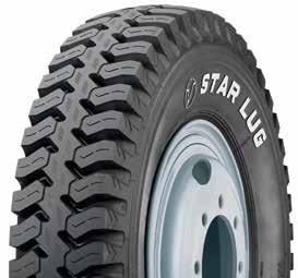 good mileage Excellent support while carrying load and free from any lug chipping High casing reliability Very good bead area performance Tyre Load (Single) Tyre Load (Dual) mm In mm In mm 32nds Kgs