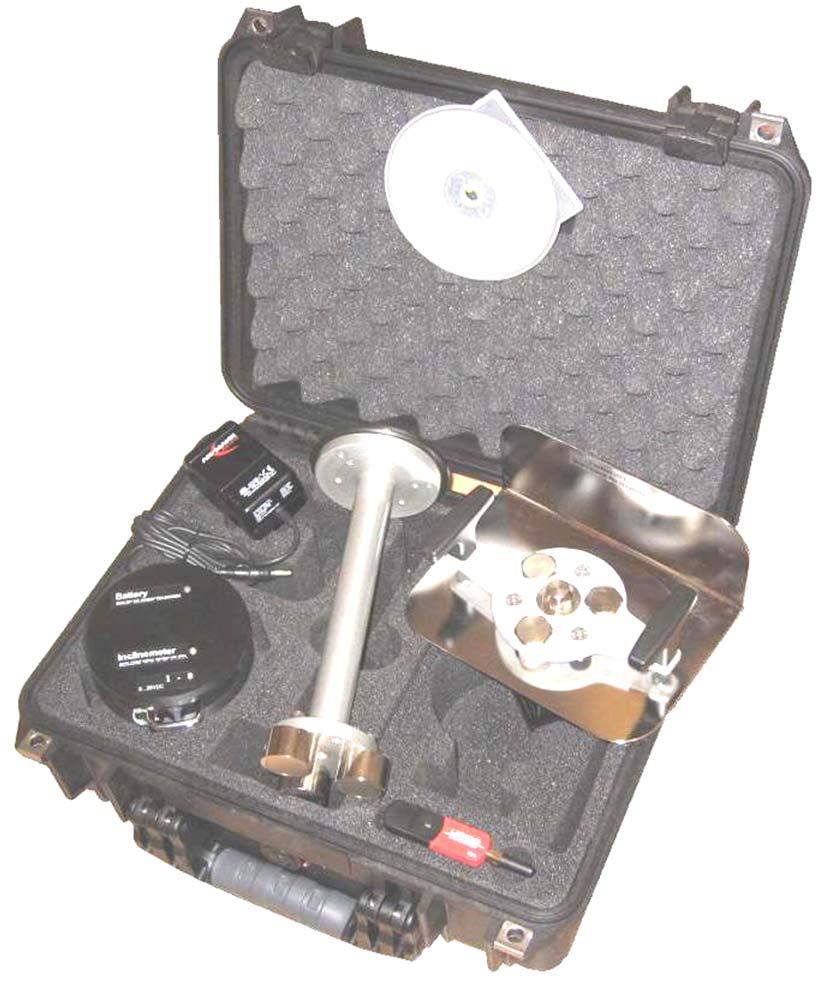 Page 5 Februar 5, 2018 1.3 Tool Kit includes: The Rotary Inclinometer is coming as a tool kit in a strong and tight transport case, which includes the following items: 1.
