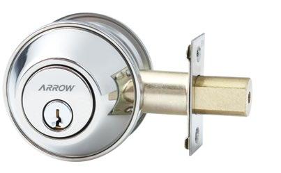 Locksets Arrow Deadbolts For added security a deadbolt should be fitted in addition to the handle set.
