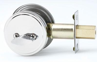 Double cylinder Key operation from outside and inside.