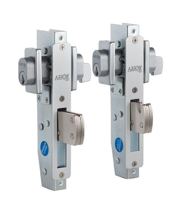 Short Backset Mortice Locks The Arrow short backset mortice locks are designed and packaged specifically for the commercial metal and frameless glass door fabricator markets.