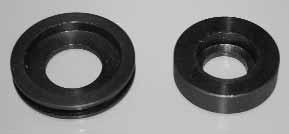 00 Offset When use of a 1-1/2 to 2 offset is needed, you must purchase Midwest Part#58-724 motor pulley nut. II.