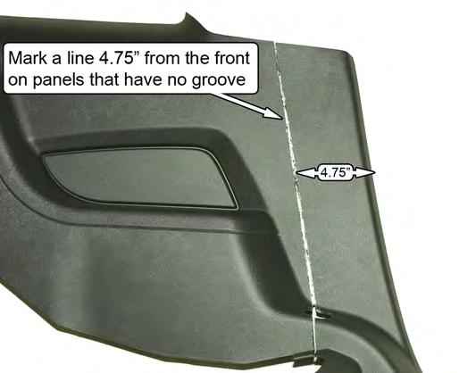 Use the following steps to properly trim the panels. 43.