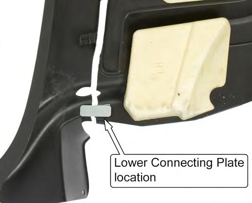 Use acetone or isopropyl alcohol to remove any grease or mold release. NOTE: Hold the Connecting Plates in position and use a scribe to mark the outline of the Connecting Plates onto the panels.