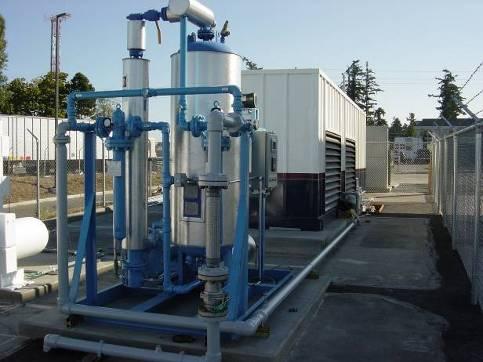 Compressed Natural Gas (CNG) Onsite station takes pipeline gas & compresses it to 3,600 psi for trucks Fast-fill station
