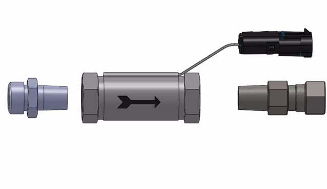 Ensure the flow switch can be installed with the flow direction towards the Orbitrol. See Figure 2-5. 5.