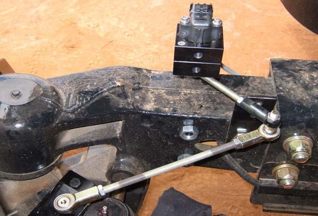 Figure 3-17 Full Left Wheel Angle Sensor Test 14. Disconnect the linkage rods and turn the steering wheel manually to the full right position. 15.