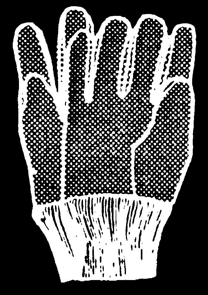 36 834-L HD Brown Jersey Knit Wrist Gloves 1.22 1.