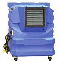 Ideal for indoor / outdoor use HP UNIT VOLTS UNIT CFM (2 Speed) LOW EFFECTIVE SQ. FT. INTERNAL WATER (Gallons) H x W x D (Inches) 539777 EVAP-Mini 500 1/3 2.
