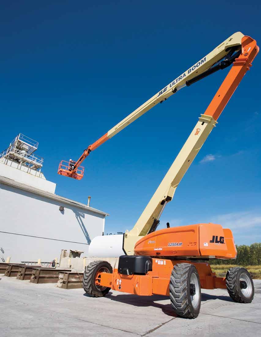 U l t r a S e r i e s A R T I C U L A T I N G B O O M L I F T S The Ultimate in Height, Reach and Power. When your job demands both height and reach, enlist Model 1250AJP.