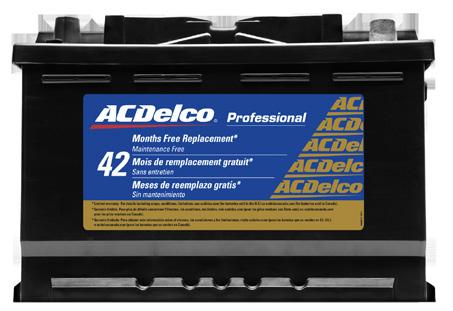 Maintenance Menu AC-Delco Batteries $124.