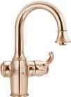 02 spray functions: aerated & rinse Hydrolock quick connect installation lever handle 14-3/4" overall height 8" spout height 8-1/2" spout reach 1 hole application flexible supply lines with 3/8