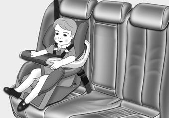 Iz varnostnih razlogov priporočamo, da otroški zadrževalni sistem uporabljate na zadnjih sedežih.