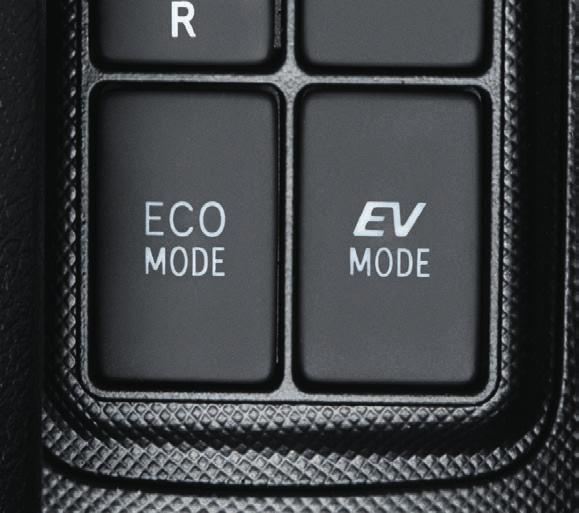 It shows you how Prius c always employs the most efficient source of power. EV/ECO MODE Take charge and pick your perfect drive mode.