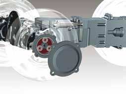 Enhance performance PTO with maximum power to be transmitted The rear PTO is electro-hydraulically controlled, independent from the gearbox and synchronized with all forward speeds.