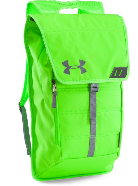 99 1272782 TEAM HUSTLE BACKPACK UA Logo Placement: Center Front and Side Colors Available: Black,