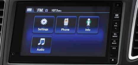 The CR-V now has touch screen display audio which can be paired with a Smartphone to access music and contacts.