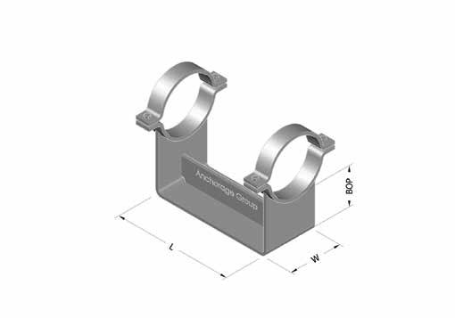 COMPACT PIPE SHOE - DOUBLE AG5 Material - Carbon Steel Finish - Galvanised Saddles as per standard AG1 Please specify - BOP (Base of Pipe height) - if insulated AG1 is preferred Support design &