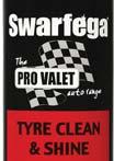 deep black, wet look finish on tyre walls Formulated to give