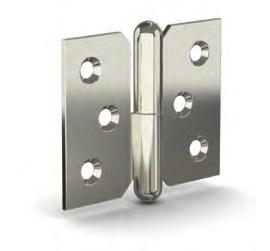 2 Lift-off hinges 40 mm long Part number Material Finish E F G S Note Weight (g) 14-7-3392 steel nickel plated 40 50 1.5 4 7.