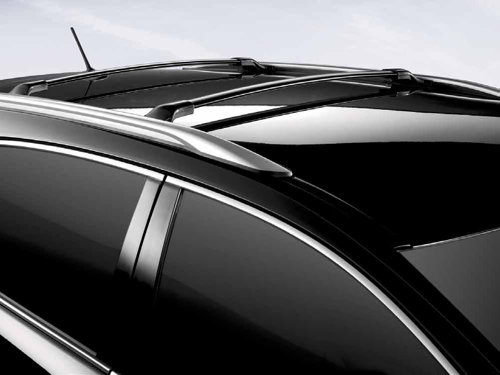 Roof Rails with Cross ars dd even more utility to your Venza with the addition of roof rails with