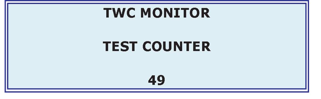 In pre-1998 vehicles, the TWC Monitor Test Counter displayed on the scan tool may be used to monitor the progress of the Catalyst Monitoring Diagnostic (refer to figure 14-32).
