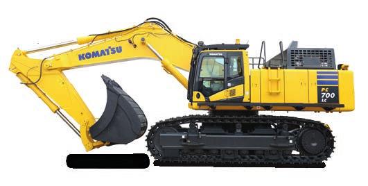 hydraulic efficiency 6% fuel consumption reduction Safety First Komatsu SpaceCab Improved camera