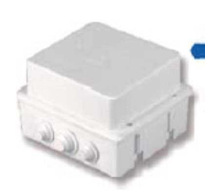 125x125x70mm Junction box IP44 with four