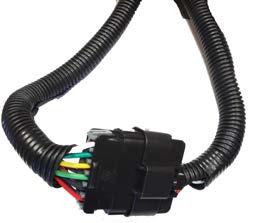 MPX installation 53618-M-R01 13. Neatly secure all excess cables and wires using tie straps. Silicone hole in firewall.