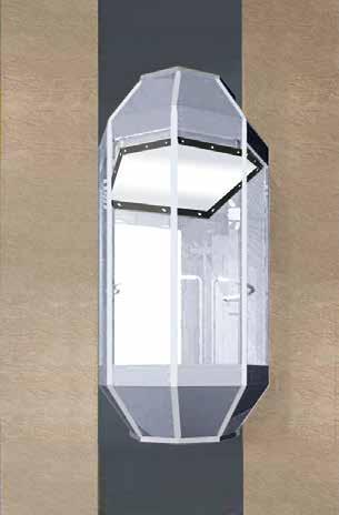 glass, 5 Panel glass Travel Height 40 meters Stops 12