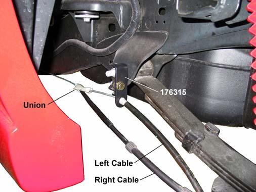 3) Loosely attach two aft brace brackets (176160) to the back of subframe 176303 with the hardware from kit 860505. Use the 1 ¼ bolt.