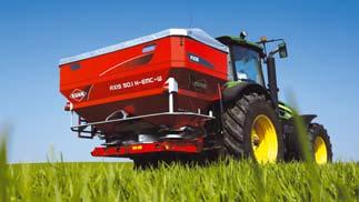 KUHN s weighing system and EMC-concept for automatic adaptation of the application rate during spreading are unrivalled.