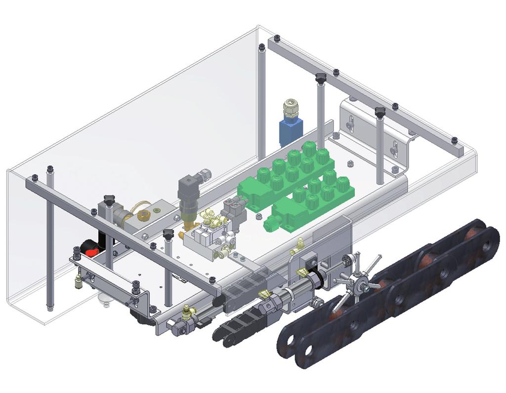 This system has been mainly developed for the automotive industry. 1. Holding system 2.