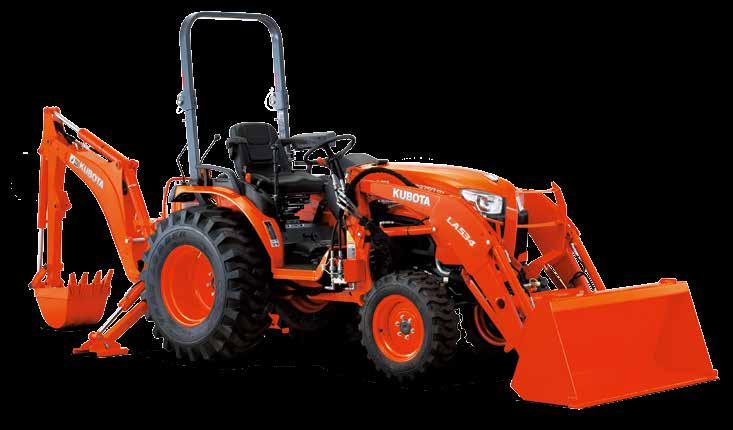 Easy attach/detach implements give you LA534A FRONT LOADER The LA534A front loader offers a large lifting capacity, perfect for landscaping or