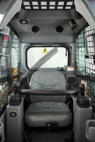 SALES GUIDE FEATURES operator's cab SIDE RESTRAINT BAR / ARMREST A side-folding restraint bar and fully adjustable armrest 1 provide